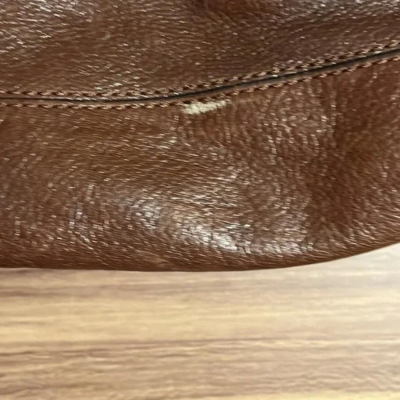 MICHELLE Brown Leather Tote Bag - Picture 16 of 16